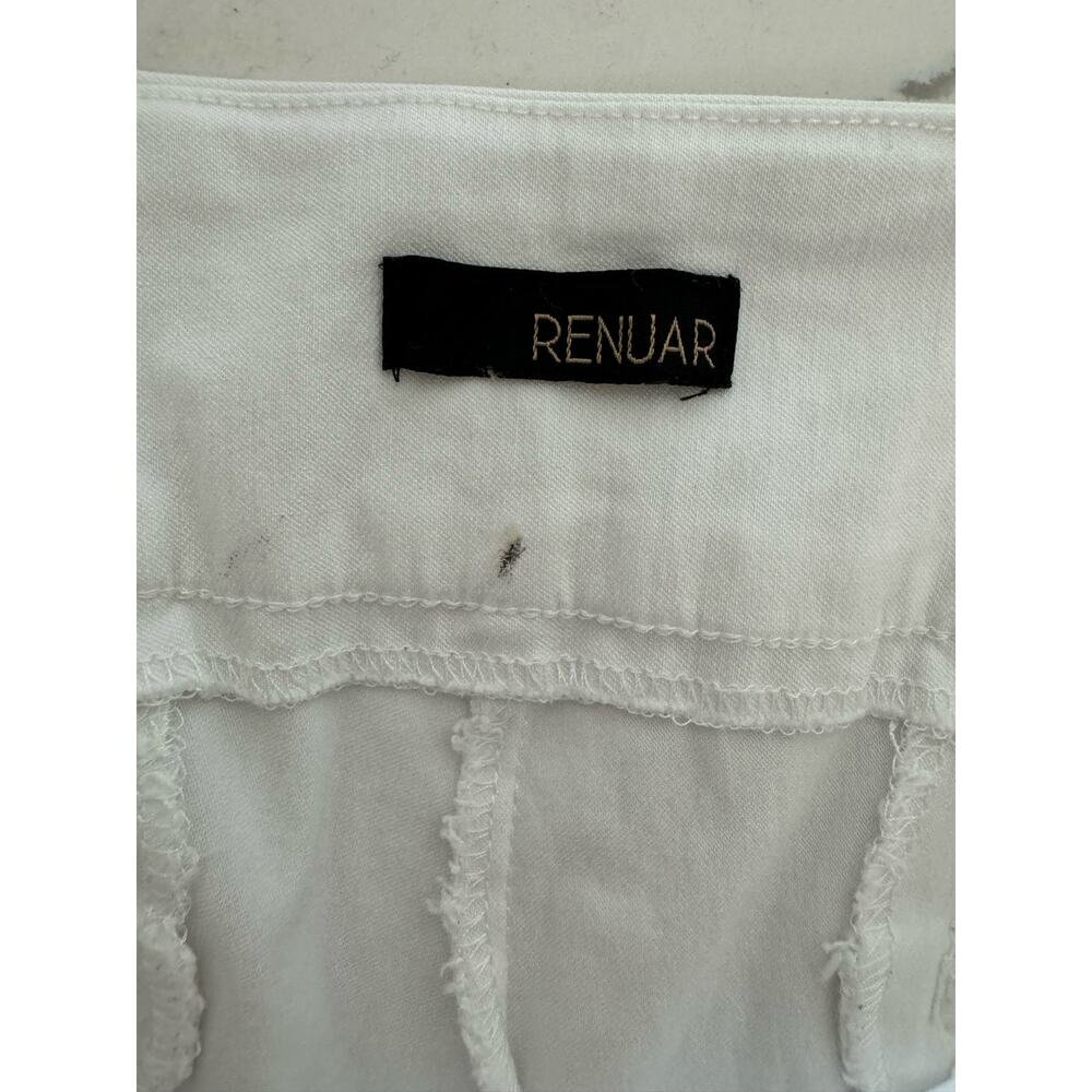 Renuar Women's Capris White Stretch Waist Dress Pants Size 12 - Picture 7 of 9